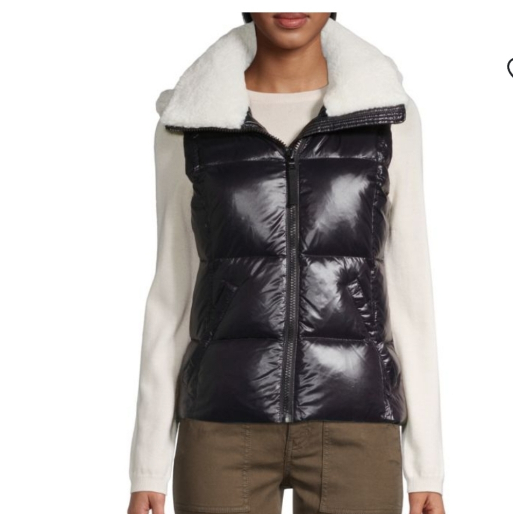 S13  Black Down Vest Size L